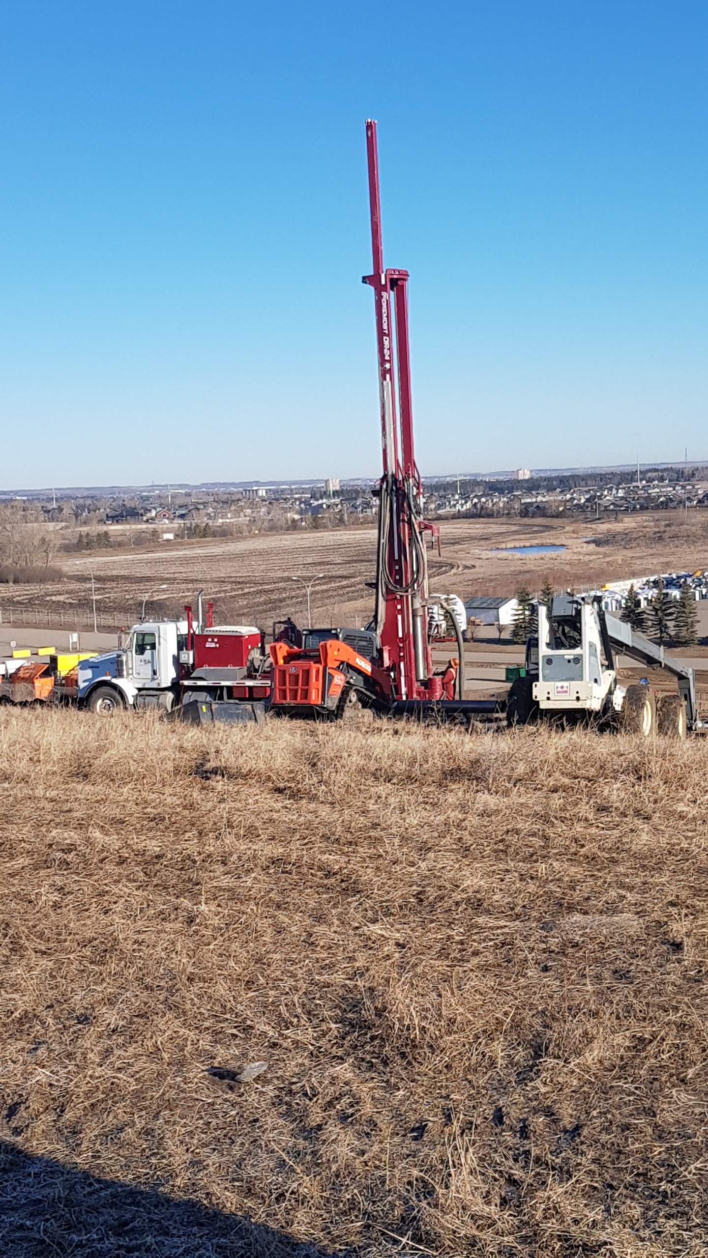 Drilling in field